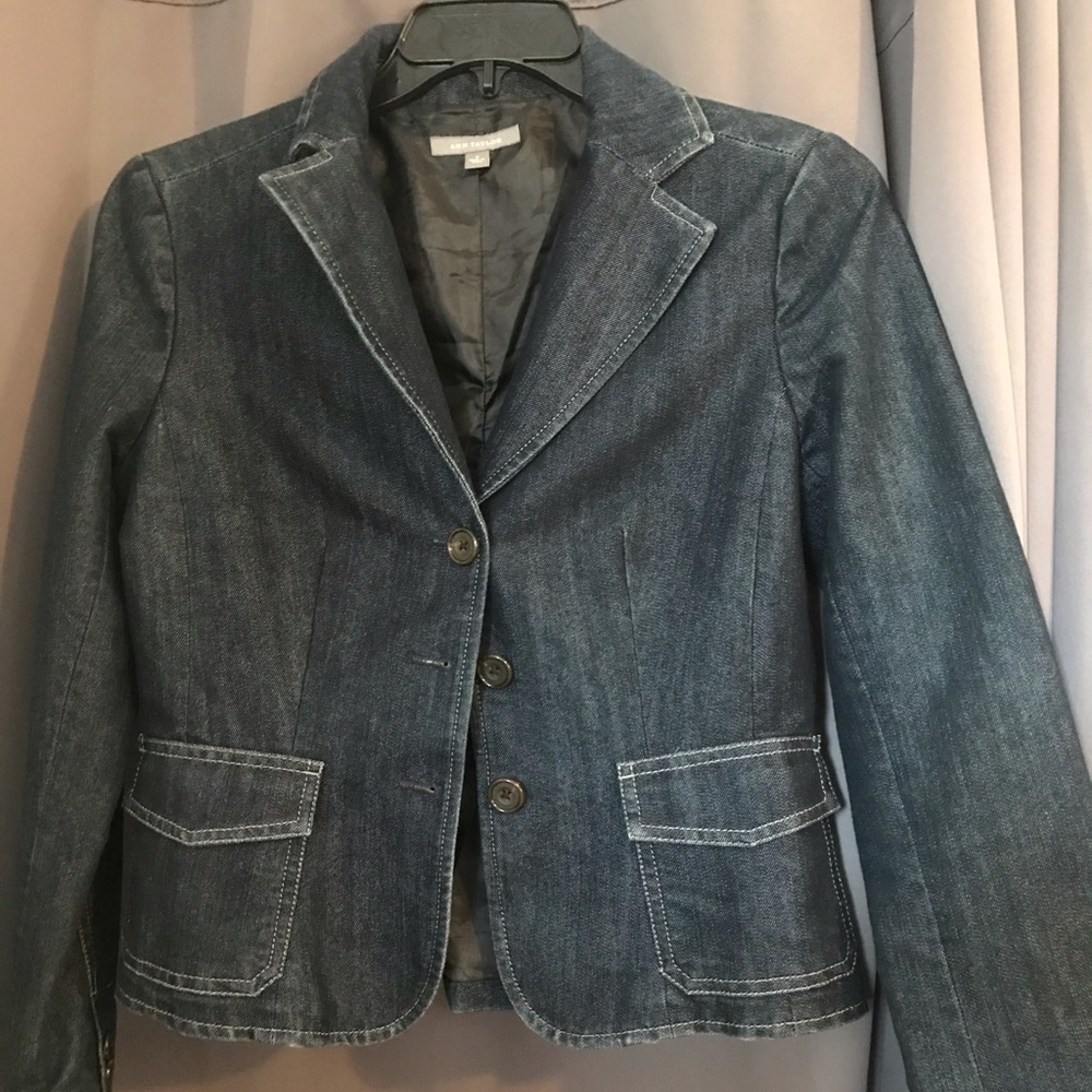 Ann Taylor Denim Blazer